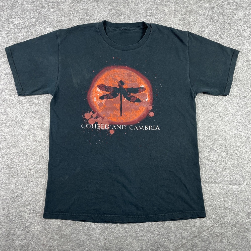 Coheed And Cambria T-Shirt Men L Black Summer Of Blood Tour Merch Dragonfly RARE